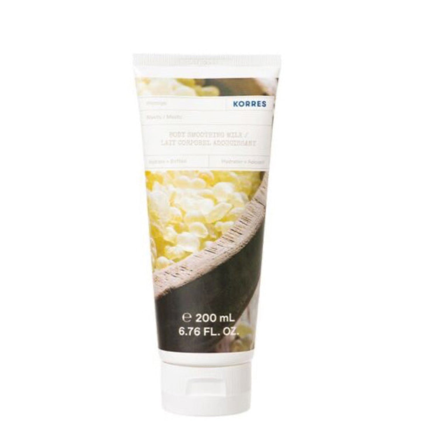 Korres Mastic Body Cream is an aromatic blend of light mastic, green notes, and sandalwood is nostalgically reminiscent.