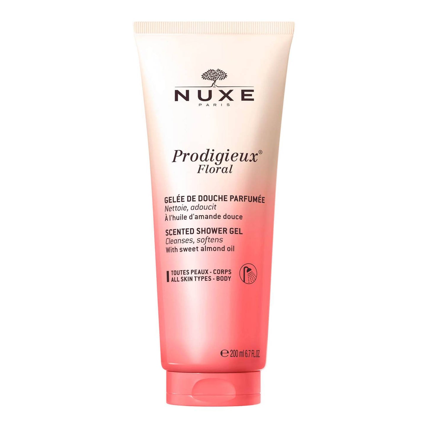 Nuxe Prodigieux Floral Delicate Shower Gel is gently cleansing your skin leaving a sense of softness and suppleness.