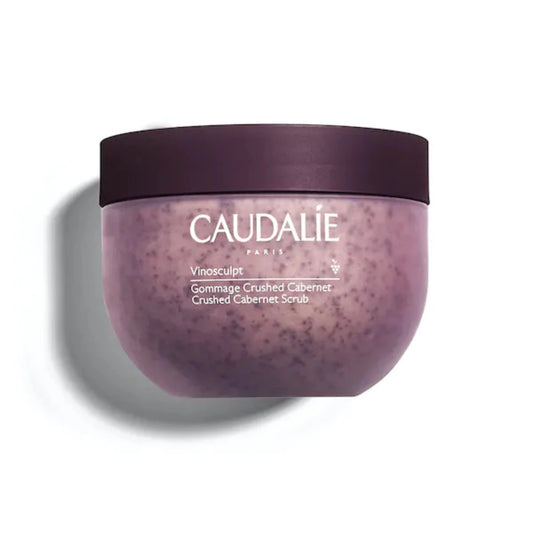 Caudalie Vinosculpt Crushed Cabernet Scrub is efficiently eliminating dead skin cells while providing nourishment for improved skin texture.