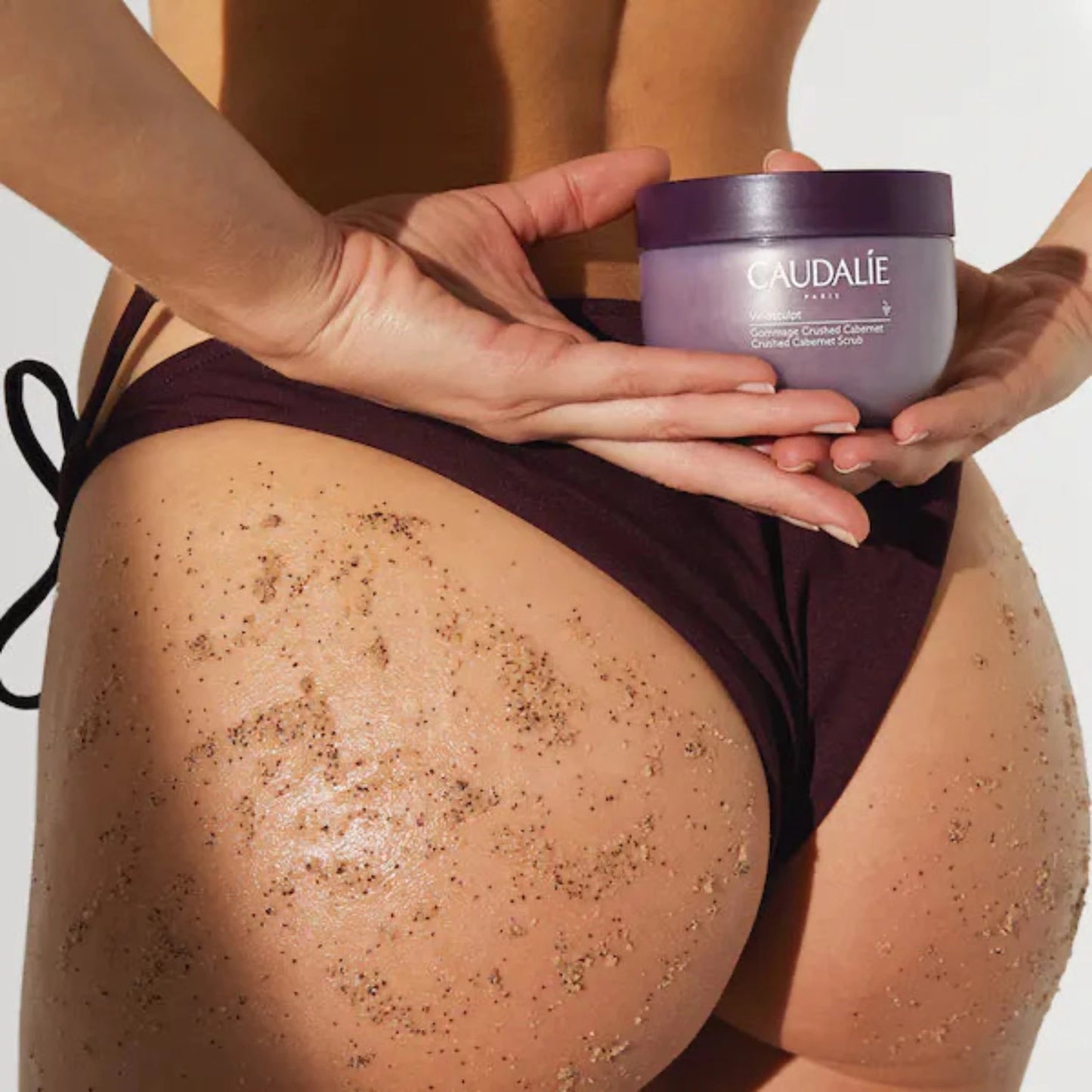 Caudalie Vinosculp Scrub decreased skin unevenness and improved texture.
