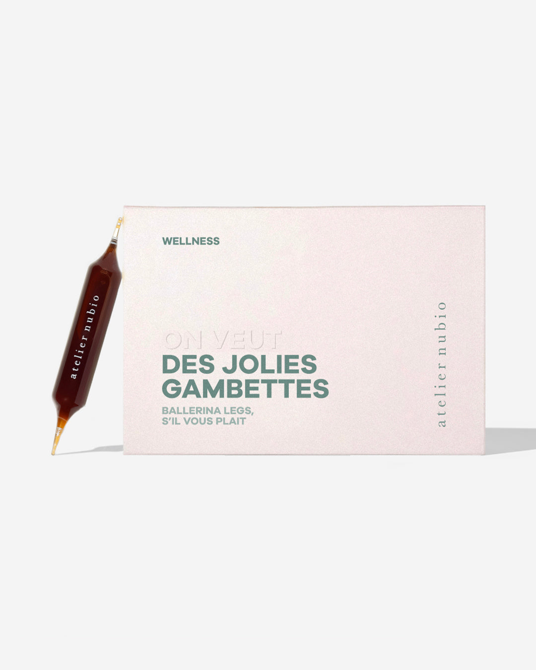 Atelier Nubio Ballerina Legs, S'il Vous Plait box of 20 ampoules with one ampoule packshot