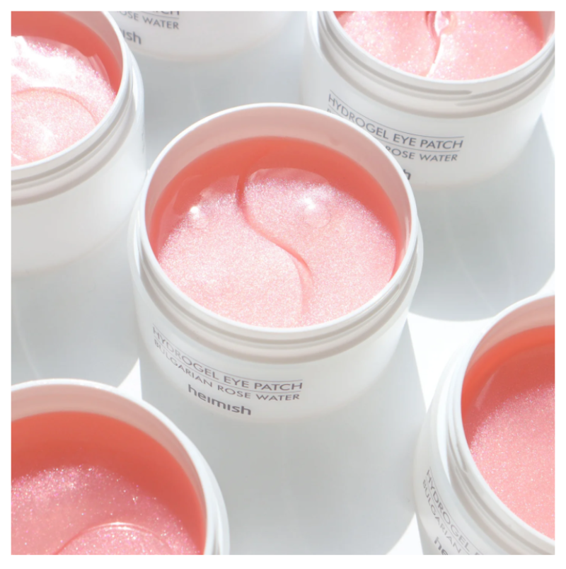 Heimish Bulgarian Rose Water Hydrogel Eye Patch jars