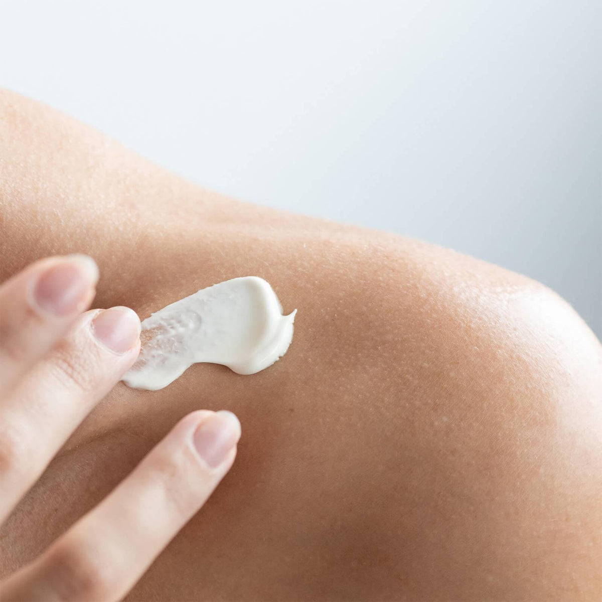 Korres Mastic Body Cream with almond Oil, Aloe, and ProVitamin B5, which encourage the skin's natural elasticity. 