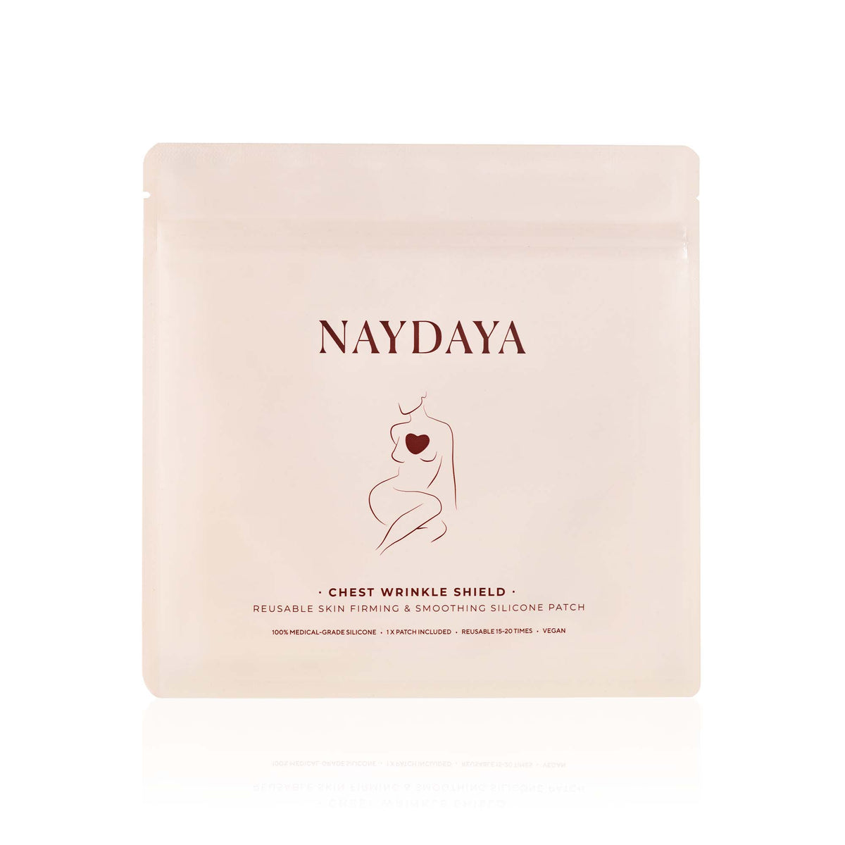 NAYDAYA Chest Wrinkle Shield resealable pouch packshot