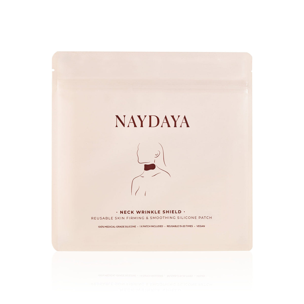 NAYDAYA Neck Wrinkle Shield resealable pouch packshot