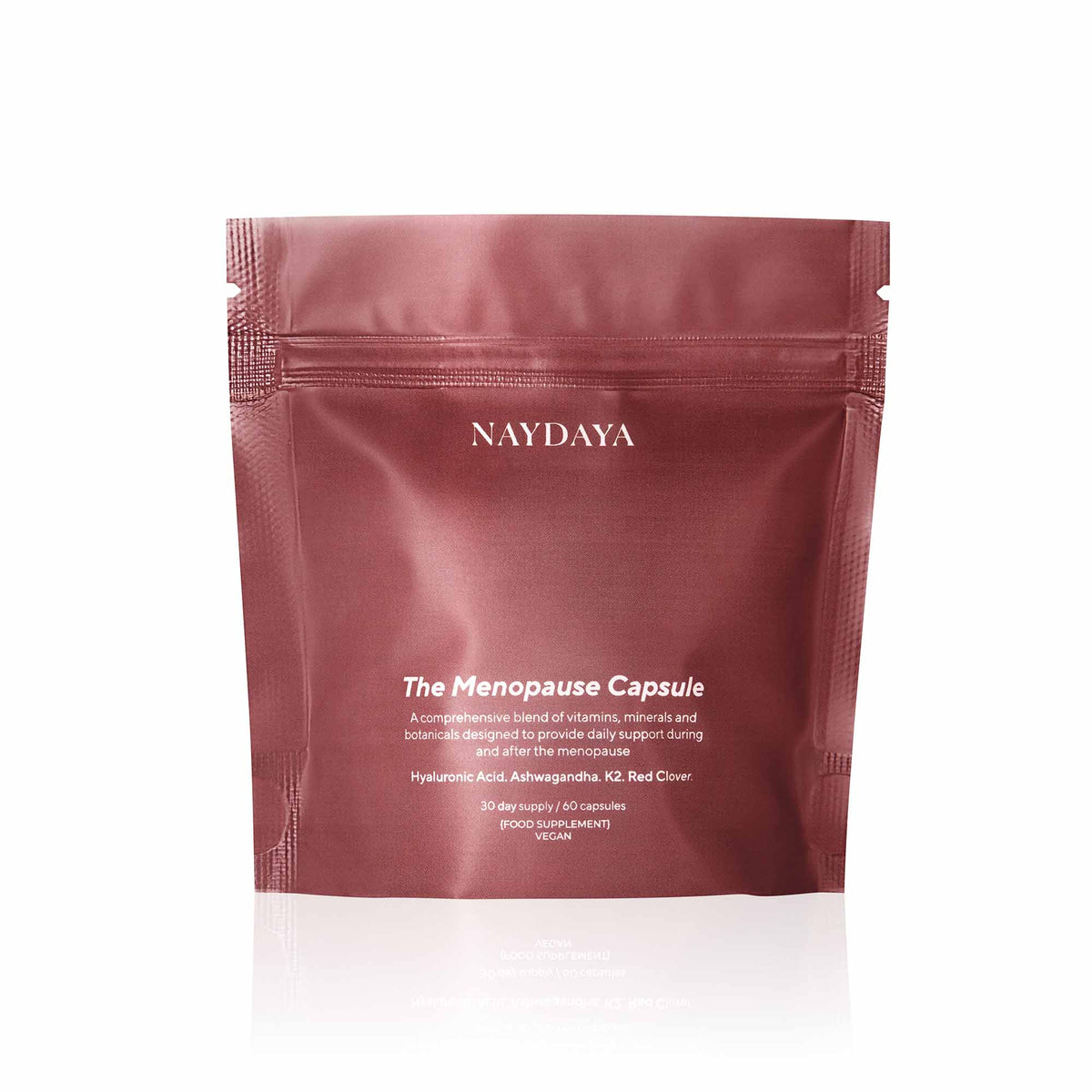 NAYDAYA The Menopause Capsule 60-capsule resealable pouch packshot