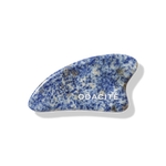 Odacité Crystal Contour Gua Sha Blue Sodalite stone on white