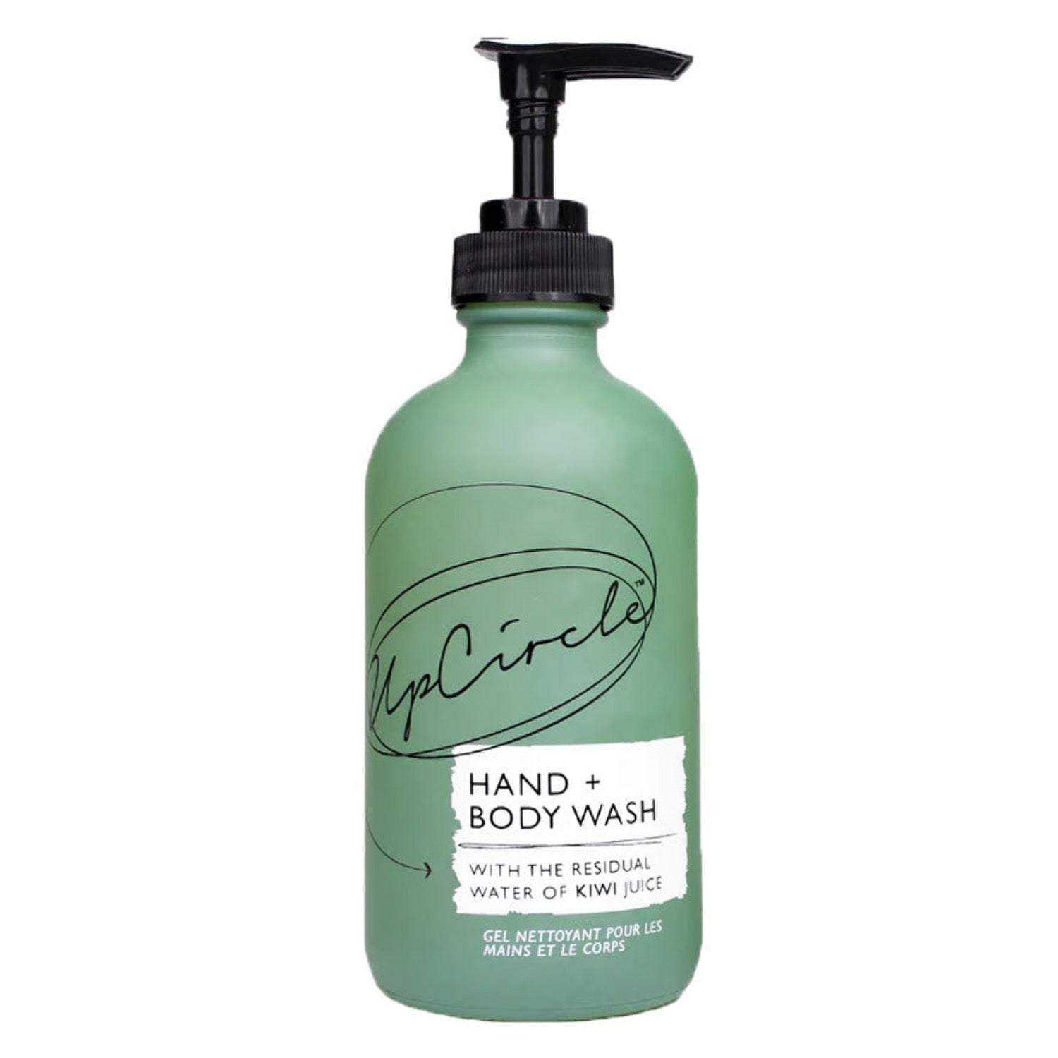 UpCircle Hand and Body Wash with Kiwi Water leaves hands feeling soothed and protected and is ideal for dry skin. 