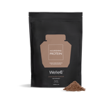 WelleCo Nourishing Protein Chocolate 1kg refill pouch with chocolate protein powder