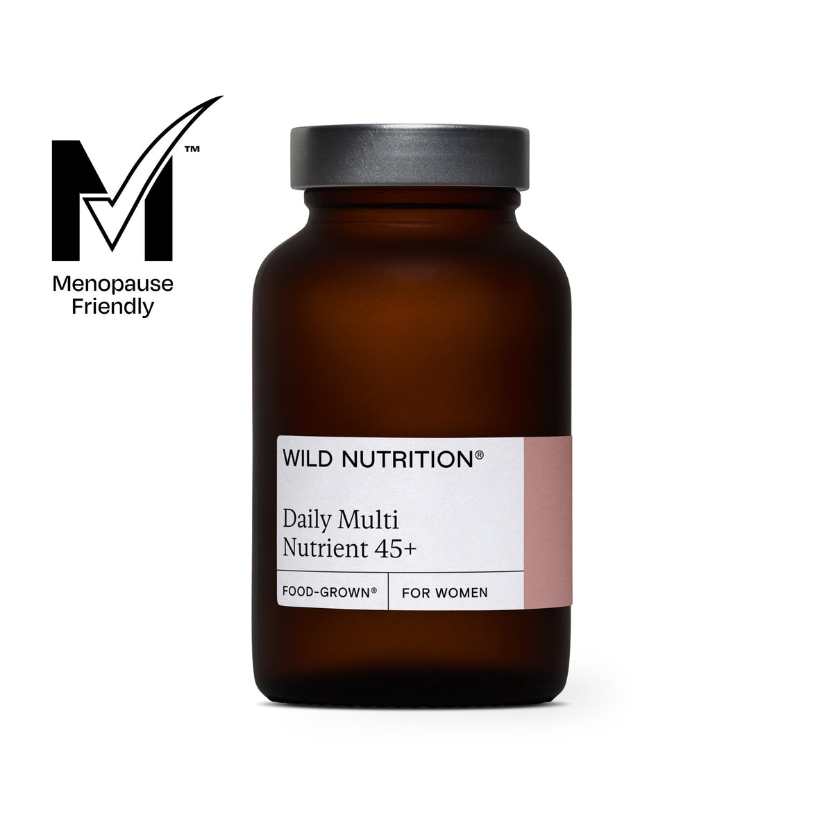 Wild Nutrition Food-Grown Women's 45+ Daily Multi Nutrient jar packshot