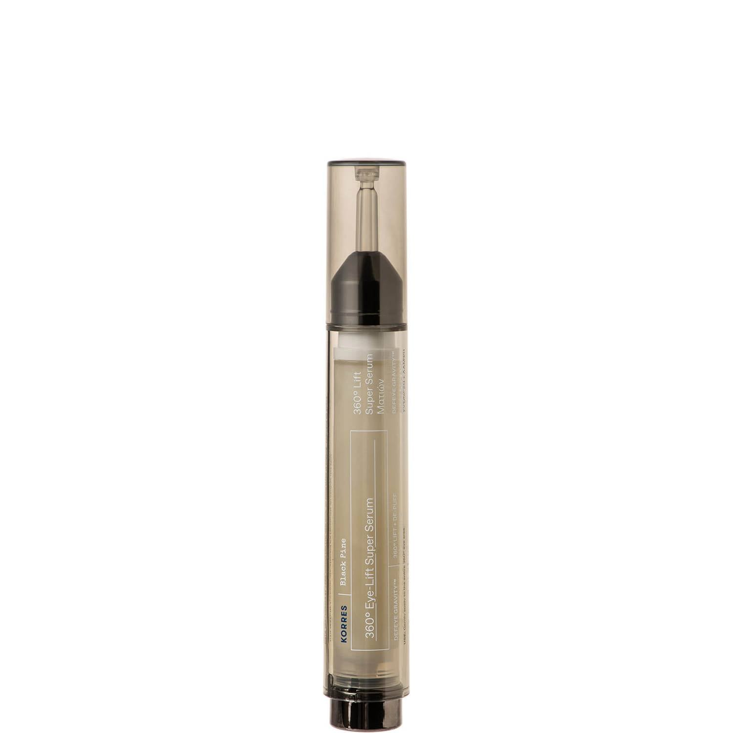 Korres Black Pine Eye-Lift Super Eye Serum for  impressive results with its revolutionary super potent eye firming serum.