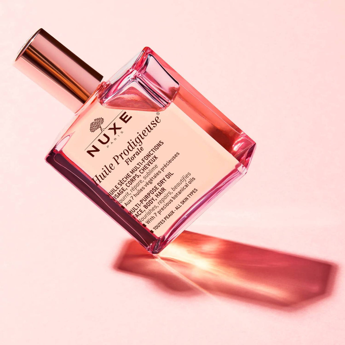 Nuxe Huile Prodigieuse Florale Multi Purspose Dry Oil moisturise the face, body, and hair in one step. 