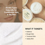Skinfood Rice Wash off Mask is suitable for all skin types and especially for combination and oily skin. You will see instant improvement as your skin will be brighter and soother. It targets rough skin and has anti-aging effect. 