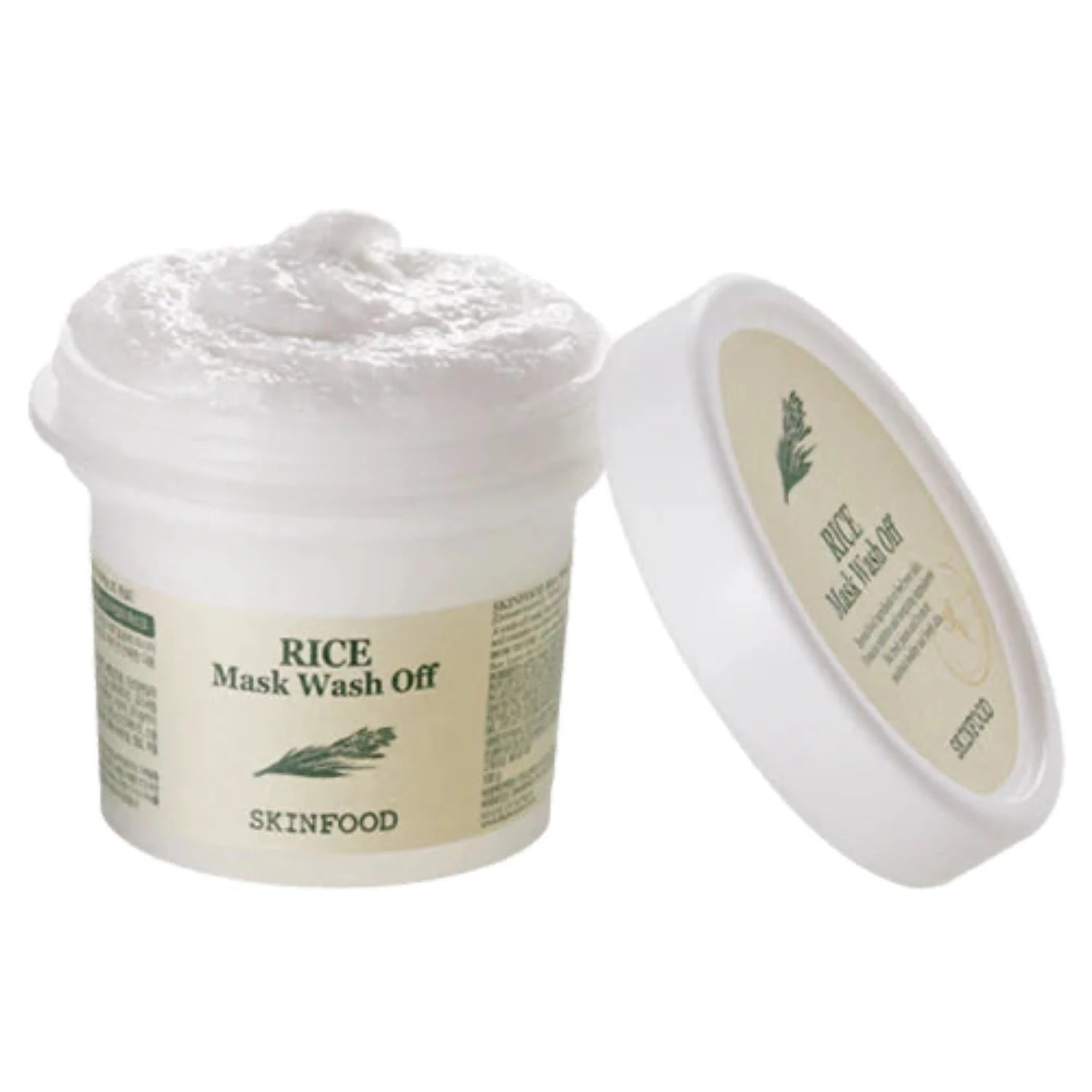 SKINFOOD Rice Mask Wash Off is formulated with the pure active ingredients of Cheorwon Odae rice, it delivers a smooth and healthy complexion.