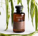 Apivita Oily Dandruff Shampoo with White Willow and Propolis.