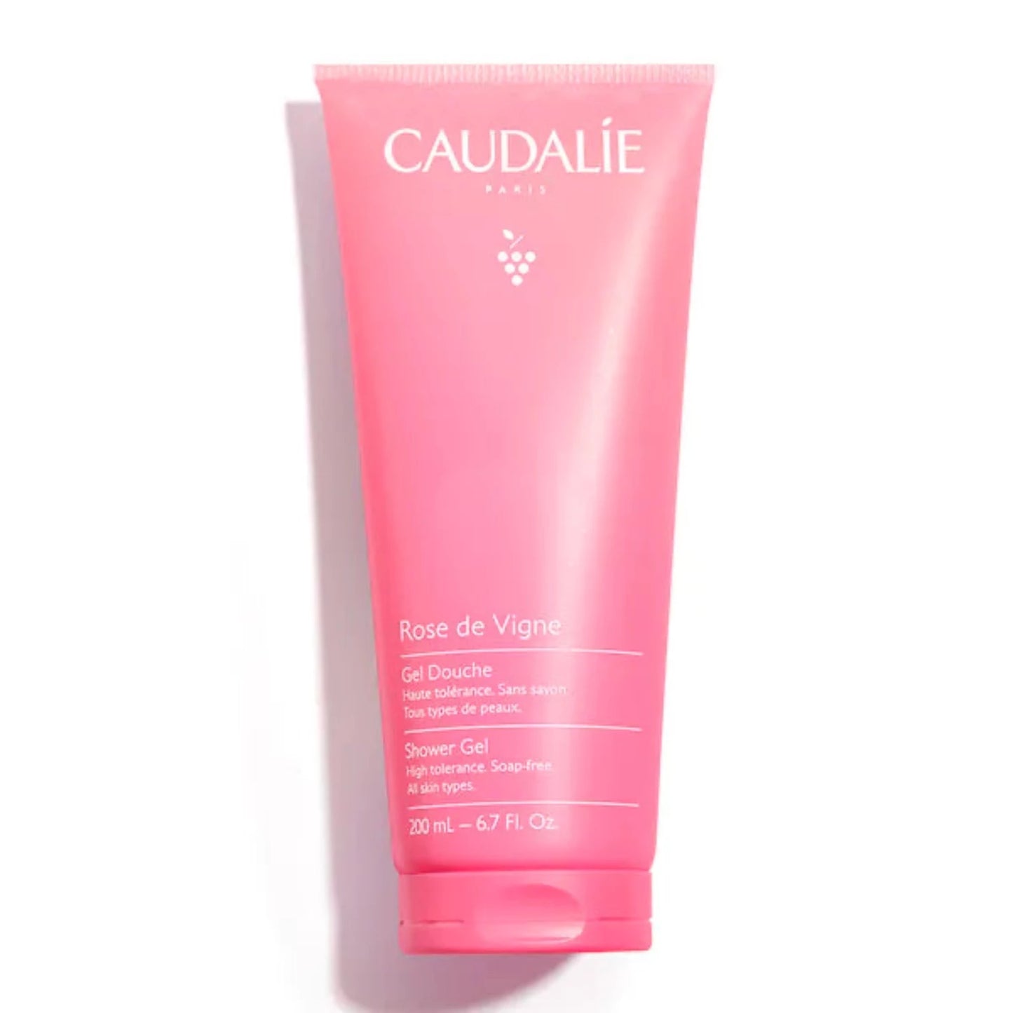 Caudalie Rose de Vigne Shower Gel fragrance combines notes of rose, rhubarb and musk to leave skin lightly scented after cleansing